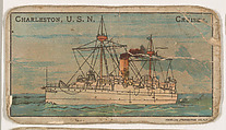 Charleston, U.S.N. Cruiser, from the Nation's Pride series (E4), Anonymous, American, 20th century  American, Commercial color lithograph