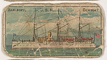 Bancroft, U.S.N. Gunboat, from the Nation's Pride series (E4), Anonymous, American, 20th century American, Commercial color lithograph