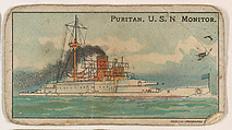 Puritan, U.S.N. Monitor, from the Nation's Pride series (E4), Anonymous, American, 20th century  American, Commercial color lithograph