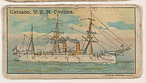 Chicago, U.S.N. Cruiser, from the Nation's Pride series (E4), Anonymous, American, 20th century  American, Commercial color lithograph