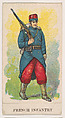 French Infantry, from the Military Caramels series (E5), Philadelphia Caramel Co., Camden, New Jersey or by American, Commercial color lithograph
