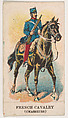 French Cavalry (Chasseurs), from the Military Caramels series (E5), Philadelphia Caramel Co., Camden, New Jersey or by American, Commercial color lithograph