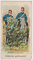 French Artillery, from the Military Caramels series (E5), Philadelphia Caramel Co., Camden, New Jersey or by American, Commercial color lithograph
