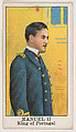 Manuel II, King of Portugal, from the Rulers series (E6) for The Lauer & Suter Co., The Lauer & Suter Co., Baltimore American, Commercial color lithograph