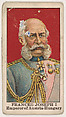 Frances Joseph I, Emperor of Austria-Hungary, from the Rulers series (E6) for The Lauer & Suter Co., The Lauer & Suter Co., Baltimore  American, Commercial color lithograph
