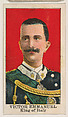 Victor Emmanuel, King of Italy, from the Rulers series (E6) for The Lauer & Suter Co., The Lauer & Suter Co., Baltimore American, Commercial color lithograph