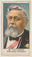 M. Fallieres, President of France, from the Rulers series (E6) for The Lauer & Suter Co., The Lauer & Suter Co., Baltimore American, Commercial color lithograph