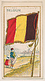 Flag of Belgium, from the Flag Caramels series (E15) for the American Caramel Company, American Caramel Company, Philadelphia American, Commercial color lithograph