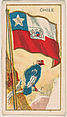 Flag of Chile, from the Flag Caramels series (E15) for the American Caramel Company, American Caramel Company, Philadelphia American, Commercial color lithograph