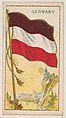 Flag of Germany, from the Flag Caramels series (E15) for the American Caramel Company, American Caramel Company, Philadelphia American, Commercial color lithograph