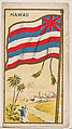 Flag of Hawaii, from the Flag Caramels series (E15) for the American Caramel Company, American Caramel Company, Philadelphia American, Commercial color lithograph