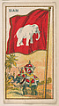 Flag of Siam, from the Flag Caramels series (E15) for the American Caramel Company, American Caramel Company, Philadelphia American, Commercial color lithograph