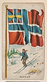 Flag of Norway, from the Flag Chewing Gum series (E16) for John H. Dockman & Son, John H. Dockman & Son, Baltimore  American, Commercial color lithograph
