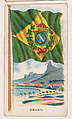 Flag of Brazil, from the Flag Chewing Gum series (E16) for John H. Dockman & Son, John H. Dockman & Son, Baltimore  American, Commercial color lithograph