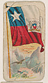 Flag of Chili, from the Flag Chewing Gum series (E16) for John H. Dockman & Son, John H. Dockman & Son, Baltimore American, Commercial color lithograph