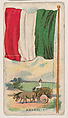 Flag of Mexico, from the Flag Chewing Gum series (E16) for John H. Dockman & Son, John H. Dockman & Son, Baltimore  American, Commercial color lithograph