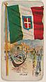 Flag of Italy, from the Flag Chewing Gum series (E16) for John H. Dockman & Son, John H. Dockman & Son, Baltimore  American, Commercial color lithograph