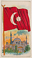 Flag of Turkey, from the Flag Chewing Gum series (E16) for John H. Dockman & Son, John H. Dockman & Son, Baltimore  American, Commercial color lithograph