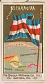 Flag of Nicaragua, from the Flags series (E17, Type A) for Breisch-Williams Co., Inc., The Breisch-Williams Co., Inc., Oxford, Pennsylvania  American, Commercial color lithograph