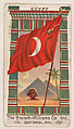 Flag of Egypt, from the Flags series (E17, Type A) for Breisch-Williams Co., Inc., The Breisch-Williams Co., Inc., Oxford, Pennsylvania  American, Commercial color lithograph
