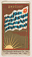 Flag of Uruguay, from the Flags series (E17, Type A) for Breisch-Williams Co., Inc., The Breisch-Williams Co., Inc., Oxford, Pennsylvania  American, Commercial color lithograph