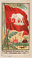 Flag of Siam, from the Flags series (E17, Type A) for Breisch-Williams Co., Inc., The Breisch-Williams Co., Inc., Oxford, Pennsylvania  American, Commercial color lithograph