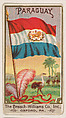 Flag of Paraguay, from the Flags series (E17, Type A) for Breisch-Williams Co., Inc., The Breisch-Williams Co., Inc., Oxford, Pennsylvania  American, Commercial color lithograph