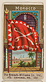 Flag of Morocco, from the Flags series (E17, Type A) for Breisch-Williams Co., Inc., The Breisch-Williams Co., Inc., Oxford, Pennsylvania  American, Commercial color lithograph