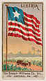 Flag of Liberia, from the Flags series (E17, Type A) for Breisch-Williams Co., Inc., The Breisch-Williams Co., Inc., Oxford, Pennsylvania  American, Commercial color lithograph