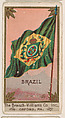 Flag of Brazil, from the Flags series (E17, Type A) for Breisch-Williams Co., Inc., The Breisch-Williams Co., Inc., Oxford, Pennsylvania  American, Commercial color lithograph