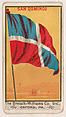 Flag of San Domingo, from the Flags series (E17, Type A) for Breisch-Williams Co., Inc., The Breisch-Williams Co., Inc., Oxford, Pennsylvania  American, Commercial color lithograph