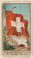 Flag of Switzerland, from the Flags series (E17, Type A) for Breisch-Williams Co., Inc., The Breisch-Williams Co., Inc., Oxford, Pennsylvania  American, Commercial color lithograph