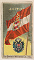 Flag of Austria, from the Flags series (E17, Type A) for Breisch-Williams Co., Inc., The Breisch-Williams Co., Inc., Oxford, Pennsylvania  American, Commercial color lithograph