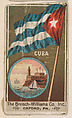 Flag of Cuba, from the Flags series (E17, Type A) for Breisch-Williams Co., Inc., The Breisch-Williams Co., Inc., Oxford, Pennsylvania  American, Commercial color lithograph
