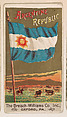 Flag of the Argentine Republic, from the Flags series (E17, Type A) for Breisch-Williams Co., Inc., The Breisch-Williams Co., Inc., Oxford, Pennsylvania  American, Commercial color lithograph