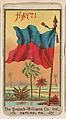 Flag of Hayti, from the Flags series (E17, Type A) for Breisch-Williams Co., Inc., The Breisch-Williams Co., Inc., Oxford, Pennsylvania  American, Commercial color lithograph
