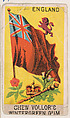 Flag of England, from the Flags series (E17, Type B) for Vollor's Gum, Vollor's Gum  American, Commercial color lithograph