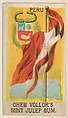 Flag of Peru, from the Flags series (E17, Type B) for Vollor's Gum, Vollor's Gum  American, Commercial color lithograph