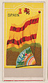 Flag of Spain, from the Flags series (E17, Type E) for The Dental Chewing Gum Co., The Dental Chewing Gum Co., Lynchburg, VA American, Commercial color lithograph