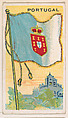Flag of Portugal, from the Flags of All Nations series (E18, Type A) issued by Williams Caramel Company to promote Williams Caramel, The Williams Caramel Company, Oxford, Pennsylvania  American, Commercial color lithograph