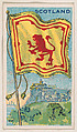 Flag of Scotland, from the Flags of All Nations series (E18, Type A) issued by Williams Caramel Company to promote Williams Caramel, The Williams Caramel Company, Oxford, Pennsylvania American, Commercial color lithograph