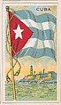 Flag of Cuba, from the Flags of All Nations series (E18, Type A) issued by Williams Caramel Company to promote Williams Caramel, The Williams Caramel Company, Oxford, Pennsylvania American, Commercial color lithograph