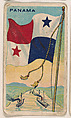Flag of Panama, from the New Flags series (E18, Type B) issued by Charles F. Adams Manufacturing Confectioner, Charles F. Adams, Manufacturing Confectioner, Lancaster, Pennsylvania  American, Commercial color lithograph