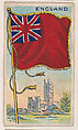 Flag of England, from the Flag Gum series (E18, Type C) issued by John H. Dockman & Son, John H. Dockman & Son, Baltimore  American, Commercial color lithograph