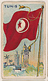 Flag of Tunis, from the Flag Gum series (E18, Type C) issued by John H. Dockman & Son, John H. Dockman & Son, Baltimore American, Commercial color lithograph