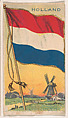 Flag of Holland, from the Flagum series (E18, Type D) issued by the American Chewing Products Corp., American Chewing Products Corp., Newark, New Jersey  American, Commercial color lithograph
