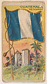 Merchant Flag of Guatemala, from the Flagum series (E18, Type D) issued by the American Chewing Products Corp., American Chewing Products Corp., Newark, New Jersey  American, Commercial color lithograph