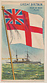 Man of War Flag of Great Britain, from the Flagum series (E18, Type D) issued by the American Chewing Products Corp., American Chewing Products Corp., Newark, New Jersey  American, Commercial color lithograph