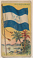 Flag of Honduras, from the Flagum series (E18, Type D) issued by the American Chewing Products Corp., American Chewing Products Corp., Newark, New Jersey  American, Commercial color lithograph