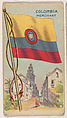 Merchant Flag of Colombia, from the Flagum series (E18, Type D) issued by the American Chewing Products Corp., American Chewing Products Corp., Newark, New Jersey American, Commercial color lithograph